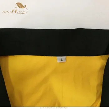 SISHION Boulinga Krekls ar Īsām Piedurknēm Classic Retro Krekls ST117Y Dzeltens Sarkans Kokvilnas gadsimta Vidum Iedvesmoja Stils Vīriešiem, Krekli