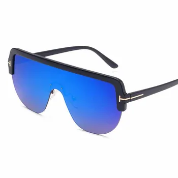 Siāmas Lielgabarīta Saules Brilles Vīriešu un Sieviešu Modes Daļēji bez apmales Okeāna Lēcas, Saulesbrilles Photochromism Liels Rāmis Brilles UV400
