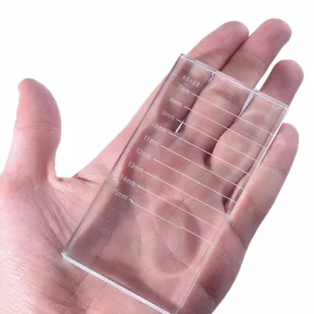 Skropstu Līme Stikla Turētājs Skropstu Līmi, Palešu Pārredzamu Skropstu pieaudzēšanas Stāvēt Stikla Pad Kosmētikas Līdzeklis Skropstu pieaudzēšana