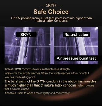 SKYN Prezervatīvu Mīksto Skinfeel Lateksa/Non-Lateksa Prezervatīvu Dzimumlocekļa Uzmava Seksa Produkti Intīmo Preču Ultra Thin Prezervatīvi Vīriešiem