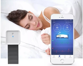 Smart Bluetooth miega EKG monitors, sirdsdarbības ātrums, sirds ritma elpošanas monitoringa Krūšu Siksna, Spiediena Sensors ar App