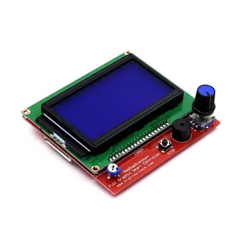 Smart Daļas RAMPAS 1.4 Kontrolieris Panelis 12864 LCD Displeja Monitors Mātesplati Zilā Ekrāna Modulis 3d printeri