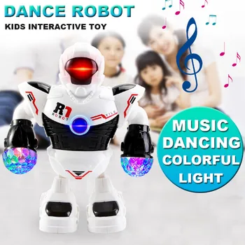 Smart Electric Dejas, Iešana Mūzikas Robots Ar Led, kas Mirgo indikators USB Uzlādes Interaktīvās Attēls Rotaļlietu, Mazulis Dzimšanas dienas Dāvana
