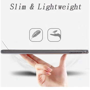 Smart Miega Mosties vāciņš Samsung Galaxy Tab E 9.6 T560 gadījumā būtiska Tab E 9.6 T560 SM-T560 T561 T565 T567v flip tablete gadījumā