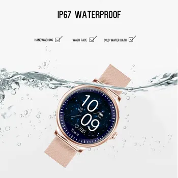 Smart Skatīties Sieviešu IP67 Waterproof Sporta Skatīties Zvanu atgādinājumu Signālu atgādinājums sirdsdarbība Smartwatch Par Huawei Xiaomi IOS Tālrunis+kaste