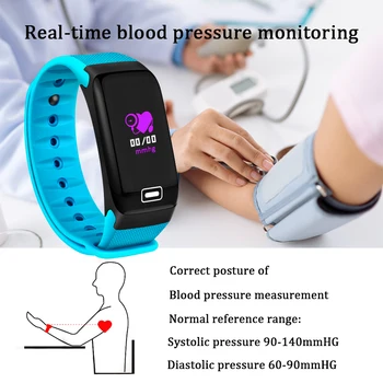 Smart Sporta Aproce Aproce asinsspiediens, Sirdsdarbības relogio Monitors Pedometrs Smart Watch Sievietēm, vīriešiem, bērniem, Fitnesa Tracker