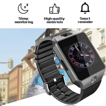 Smartwatch DZ09 Smart Skatīties Atbalstu TF Karti SIM Fotokameras Sporta Bluetooth rokas Pulkstenis Samsung Huawei Android Tālrunis