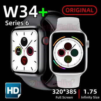 Smartwatch W34+ pro smart skatīties Vīrieši Sievietes Sirds ritma Monitors Sporta Aktivitātes Tracker reloj pk SVB 8 12 amazfit FT50 G500 W26 W46