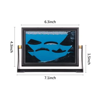 Smiltis, kas plūst, Zīmējumu, Gleznu, Ainavu Šķidruma Kustību Rotaļu Maņu Kustības Taimeris smilšu pulkstenis Galda Mākslas Dekoru 3D Vintage Attēlu