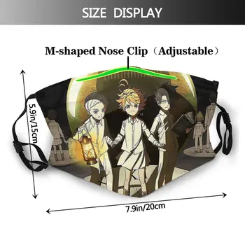 Solīto Neverland Anime Mascarilla Masque Sejas Maska Raksturs Plakātu Maskas Fation Mutes Maskas Ar Filtriem