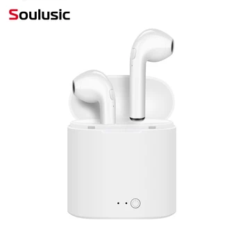 Soulusic i7s TWS Mini Austiņas Bezvadu Bluetooth Stereo Austiņas Earbuds Ar Uzlādes Gadījumā Mic IOS Android iPhone, ipod iekārtas mūzikas atskaņošanai