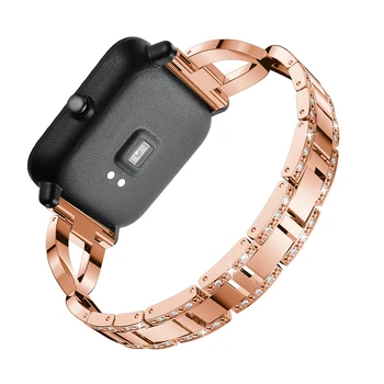 Sporta Metāla Aolly 20mm Watchband siksnu Samsung Galaxy skatīties active 2 40 44mm Smart Aproces, Lai Huami Amazfit VTN 42 jostas