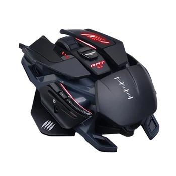 Spēļu pele melna Mad Catz R. A. T. PRO S3 (PMW3330, Omron, USB, 8 pogas, 16000 dpi, RGB apgaismojums)
