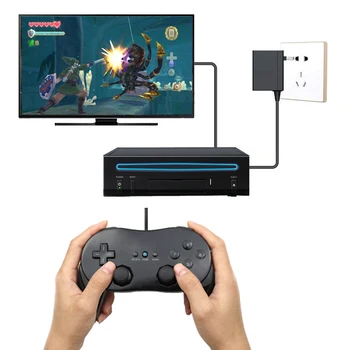 Spēļu Vadāmierīces Jaunu Klasisko Vadu Spēļu Kontrolleris Spēļu Tālvadības Pro Gamepad Šoks Joypad Kursorsviru Nintendo Wii