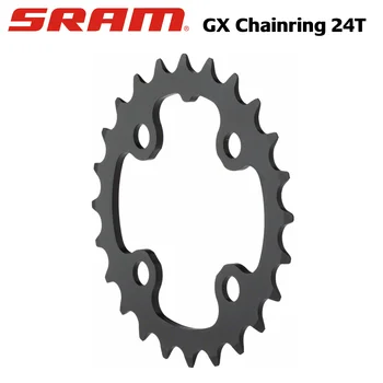SRAM GX 2x11 Ātrums Chainring -Black, 64mm BD,24T - 11.6218.023.000