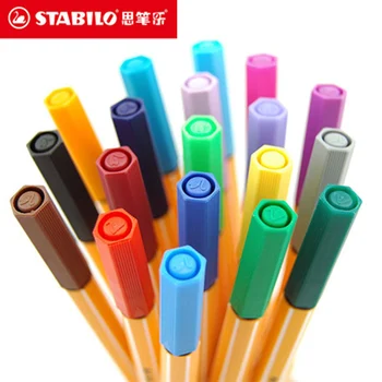 STABILO Point 88 Pildspalvas Fineliner, 0.4 mm - 20-Pildspalvu Komplekts Colorparade 20 Asorti Krāsas