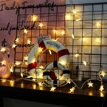 String Led gaismas Akumulatora Zemāko cenu Ziemassvētku Vainags Vadu LED String Lampas Pasaku gaismas Iekštelpu Ziemassvētki Kāzu Dekorēšana