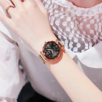 SUNKTA Luksusa Sieviešu Pulksteņi Magnētisko Sieviešu Pulkstenis Kvarca rokas Pulkstenis Modes Dāmas Skatīties Sieviešu reloj mujer relogio feminino +Kaste