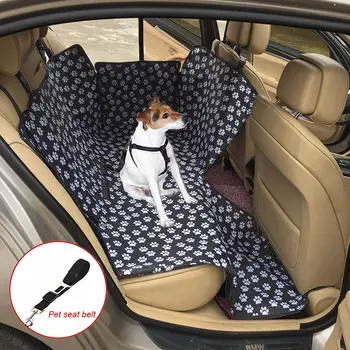 Suns ar Automašīnu Sēdekļu Pārvalki, Drošības Auto Suns Pārvadātājs Portatīvo Suns Mats Anti-Scratch Auto Aizmugurē Aizmugurējais Sēdeklis Mat Mazs Vidējs Liels Suņi