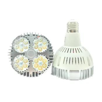 Super Spilgti PAR30 E27 LED spot leju gaismas 35W led spuldzes lampas LED apgaismojuma lampas AC100-240V Silts/Auksts Balts led prožektoru gaismā