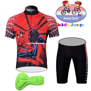 Super varonis vasaras bērnu velosipēdu džersija komplekts bērniem, apģērbs velo bikses bērniem, komplekti, iekārtas, velosipēds, velo apģērbi