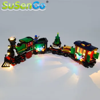 SuSenGo LED Light komplekts 10254 Radītājs Ziemas Brīvdienu Vilcienu Saderīgs ar 36001 , (Paraugs Nav Iekļauts)