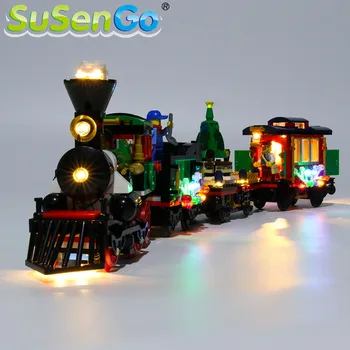 SuSenGo LED Light komplekts 10254 Radītājs Ziemas Brīvdienu Vilcienu Saderīgs ar 36001 , (Paraugs Nav Iekļauts)