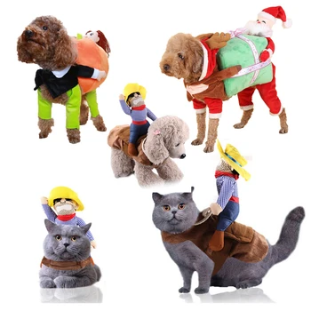 Suņu Apģērbu Cat Halloween Funny Kostīmu Mājdzīvnieku Preces, Mājdzīvnieku Izjādes Iekārtas Kleita Mazs Vidējs Suns Leotard Kažoku, Apģērbu Lomu Spēles
