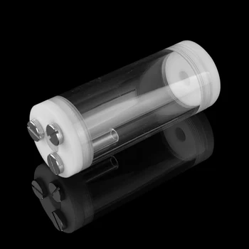 Syscooling ART17 balts taisni no 60mm diametrs caurspīdīga akrila sadalīt DIY ūdens dzesēšana, ūdens tvertnes