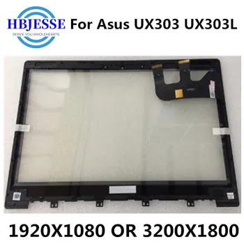 Sākotnējā 13.3 collu LCD Displejs, Touch Screen Panelis Montāža + Rāmis ASUS Zenbook UX303 UX303LB UX303LA N133HSE-EA3