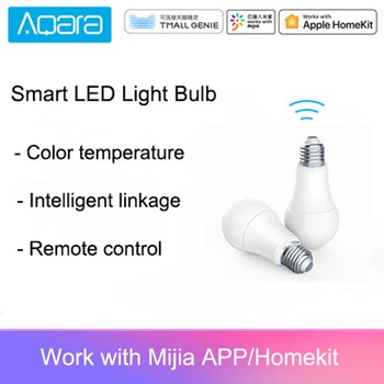 Sākotnējā Aqara 9W E27 2700K-6500K 806lum Balta Krāsa Smart LED Spuldzes Gaismas Darbu Ar Mājas Komplektu Un MIjia app