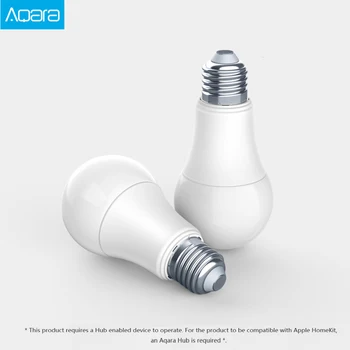 Sākotnējā Aqara 9W E27 2700K-6500K 806lum Balta Krāsa Smart LED Spuldzes Gaismas Darbu Ar Mājas Komplektu Un MIjia app