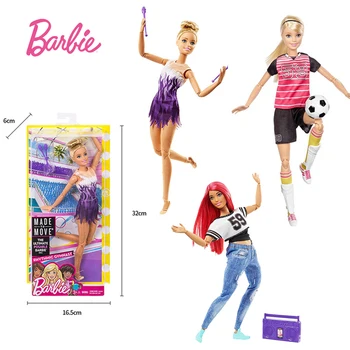 Sākotnējā Barbie Zīmolu Sporta Meitene Lelle, Rotaļlietas, Dzimšanas dienas Meitene Dāvanas Bērniem Boneca Rotaļlietas Bērniem, Meitenēm, Baby Lelle, Rotaļlieta, Jugetes