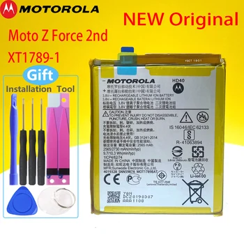 Sākotnējā HD40 Baterija Motorola Moto Z Spēkā 2nd gen Moto Z2 Spēkā XT1789-1 Tālrunis New SNN5987A 3600mAh akumulators