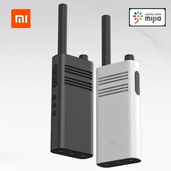 Sākotnējā Jaunu Xiaomi Mijia Walkie Talkie Lite Civilās 5 Km Domofons Āra Rokas Mini Radio Talkie Walkie ar Mi Mājās App