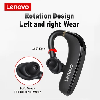 Sākotnējā Lenovo HX106 Austiņas Bluetooth Austiņas Ūdensizturīgs augstas precizitātes Stereo Austiņas ar Mikrofonu Sporta Earbuds Vadītāja