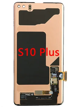 Sākotnējā Montāža S10Plus lcd Samsung S10+ G975 LCD S10 Plus G975W G975F Displejs, Touch Screen Digitizer Ar Mirušo Pikseļu Daļa