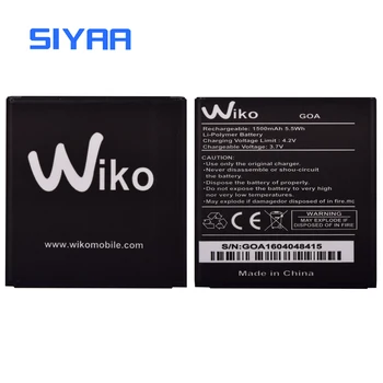 Sākotnējā SIYAA Mobilā Tālruņa Akumulators GOA Par Wiko GOA 1500mAh Augstas Ietilpības Labas Kvalitātes Rezerves Litija Polimēru Bateria