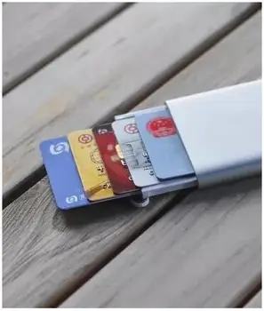Sākotnējā Xiaomi MIIIW Kartes Turētājs no Nerūsējoša Tērauda, Sudraba Alumīnija mi kredītkaršu Gadījumā, Sievietēm, Vīriešiem, ID Karte Lodziņā Gadījumu Kabatas Maku