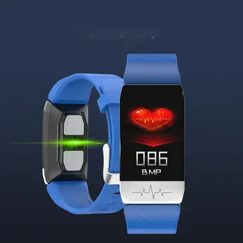 T1S Smart Skatīties aproce Sieviešu, Vīriešu, Bērnu Ķermeņa Temperatūru Izmērīt asinsspiedienu Skābekļa Sirds ritma Monitors Veselības Smart Aproces