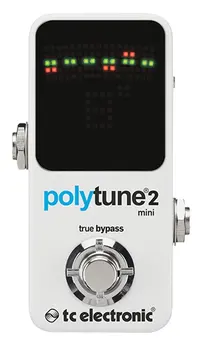 TC Electronic PolyTune 2 Mini Polifoniskās Tuning Pedāli Maza formāta Ģitāras Skaņotājs Pedālis 3 Hromatiskās Tuning Veidiem - Tikai Ģitāra