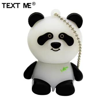 TEKSTA MAN karikatūra 64GB ķīna Giant panda modelis usb flash drive usb 2.0 4GB 8GB 16GB 32GB dāvanu pendrive
