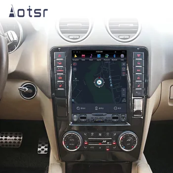 Tesla Stils Android 9 auto GPS navigācijas Mercedes-Benz ML350 ML400 ML300 GL350 no 2005. līdz 2011. gadam Auto Radio Vadītājs Vienību magnetofona