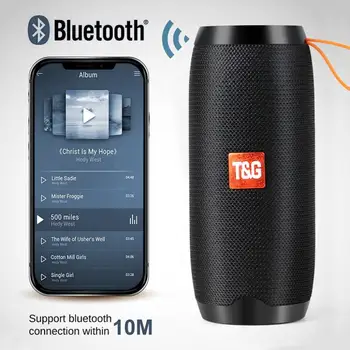 TG113C Kolonnas Portatīvā Bluetooth Mini Skaļrunis ar FM Radio TF Karte, AUX Vadu Bezvadu Loundpeakers un Tālruņa Turētāja 6 Krāsas