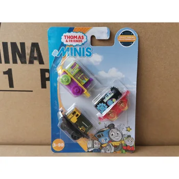Thomas un Draugiem Vilciena lokomotīvi Bērniem Dāvanu Rotaļlietas Minis 3 Automašīnas Komplekts