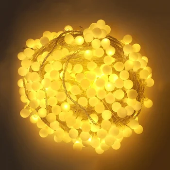 Thrisdar 100M 800 LED Zvaigžņu Pasaulē Bumbu Ziemassvētku Pasaku gaismas Āra Sniegpārsliņas Led String Light brīvdienu Kāzu pasaku Vainags