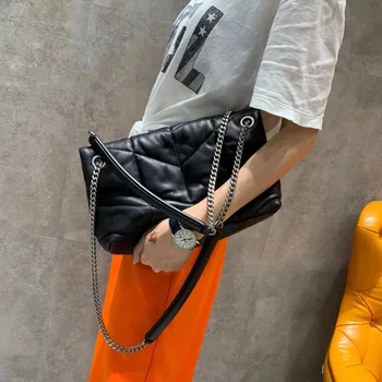 Tik mīksts ! ādas somas sieviešu 2020. gadam Dizaineru zīmolu augstas kvalitātes liela jauda, pleca soma, mīksts dimanta modelis ķēdes soma