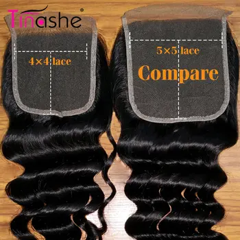 Tinashe Matu Brazīlijas Zaudēt Dziļi Viļņu 5x5 HD Caurspīdīgu Mežģīņu Slēgšanas Bezmaksas/Vidusdaļā Remy Human Hair 5x5 HD Mežģīņu Aizdari
