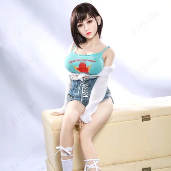 TMDOLL 153cm Karstā Pārdošanas Seksa Lelles Silikona Āzijas Sievietēm Lielas Krūtis Maksts Oral Anal Spilgti Pieaugušo Lelle Vīriešiem Seksa Rotaļlietas