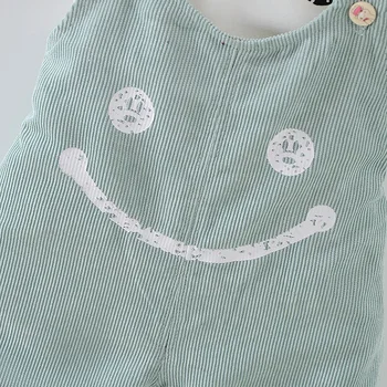 Toddler Jaundzimušo Meitene Drēbes Rudens Smaidu Drukāt Apģērbs Ar Garām Piedurknēm Topi+Siksna Gudrs Kaķis Bikses Puse Gadījuma Komplekti